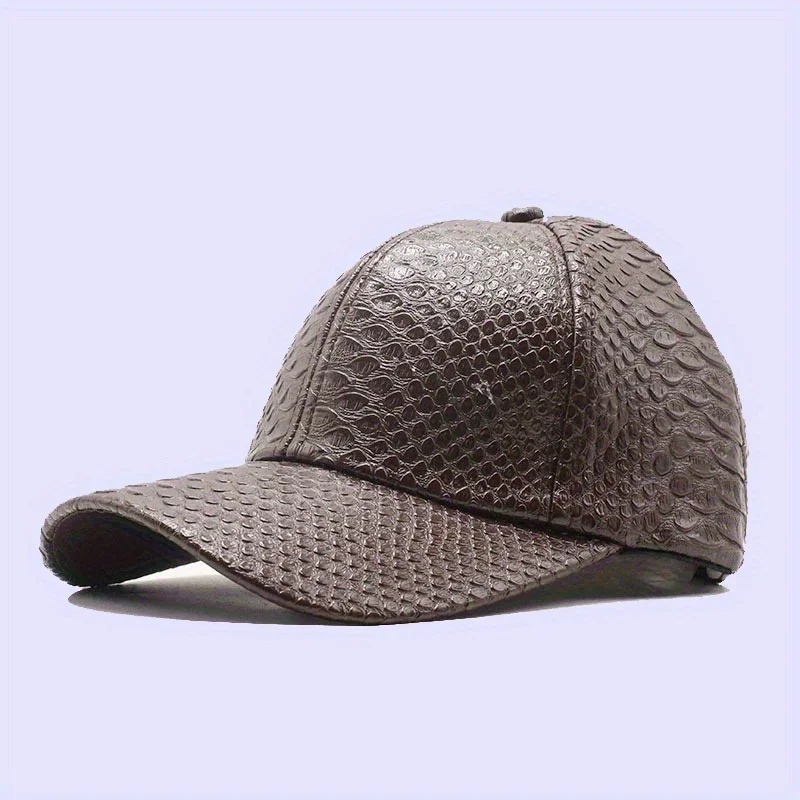 

Vintage Style Leather Baseball Cap Adjustable Snapback Dad Hat for Men Women High Quality Outdoor Sport Wear