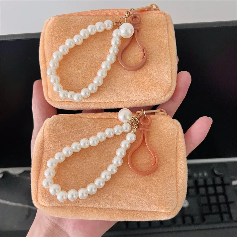 Nueva monedero McDonald's Puppy, bonito bolso cuadrado de felpa para tarjetas, Mini monedero portátil de dibujos animados estilo Ins, regalo de cumpleaños