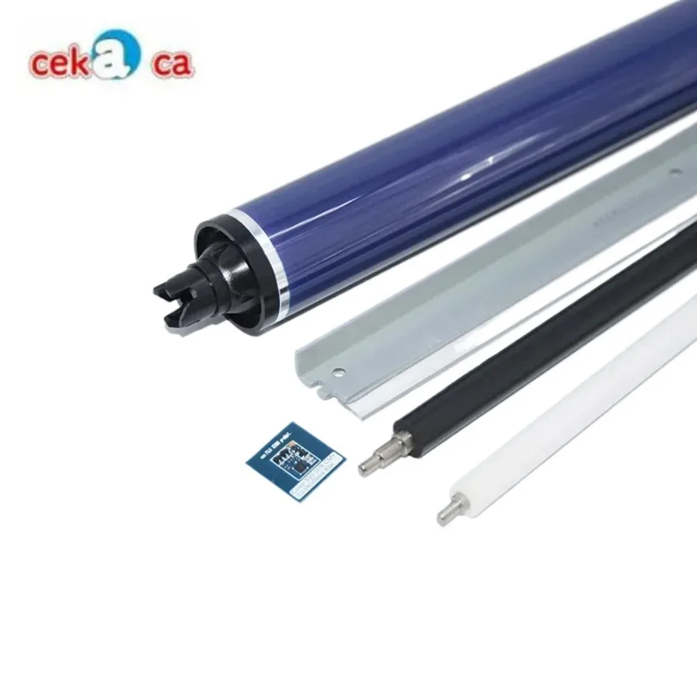 

1 шт. ролик первичной зарядки PCR + 013R00663 013R00664 барабанный чип + чистящее лезвие + барабан OPC для Xerox Color C60 C70 C550 C560 C570