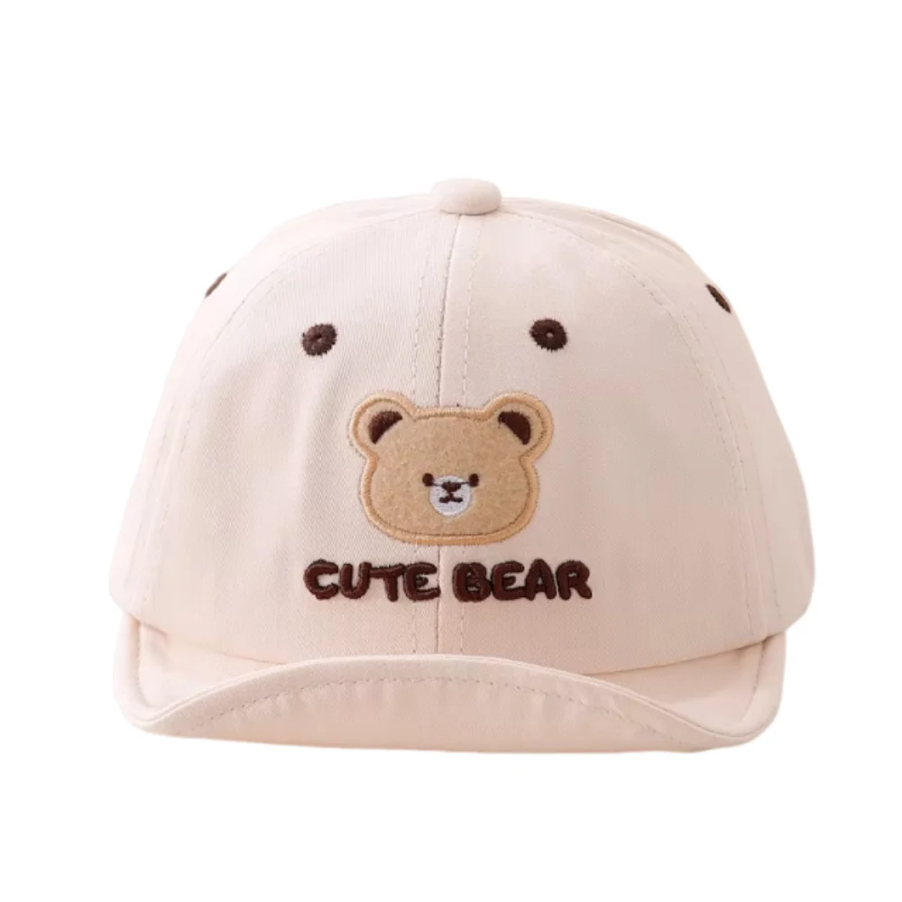 

Cartoon Bear Baby Baseball Hat Breathable Adjustable Toddler Peaked Cap Cute Soft-brim Children Sports Hats Boys Girls