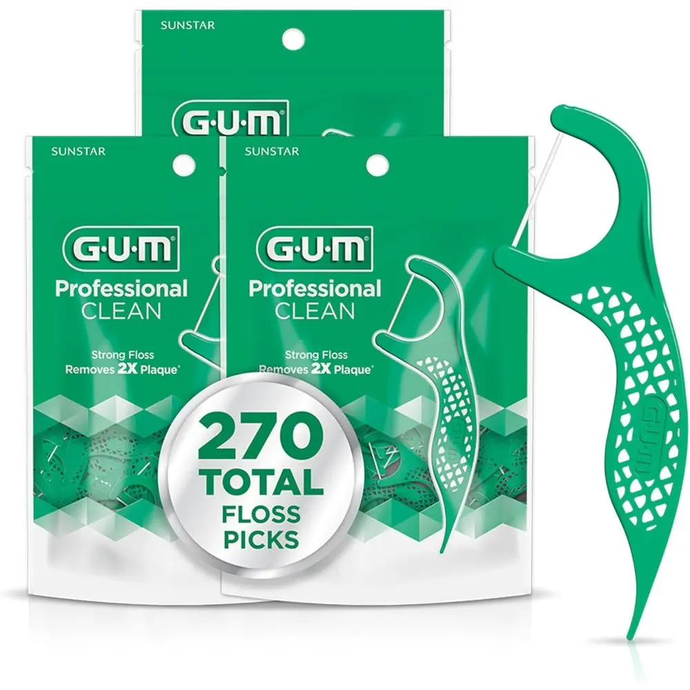 

Extra Strong Dental Picks with Fresh Mint Flavor, 90 Count, Pack of 3, Total 270 Picks