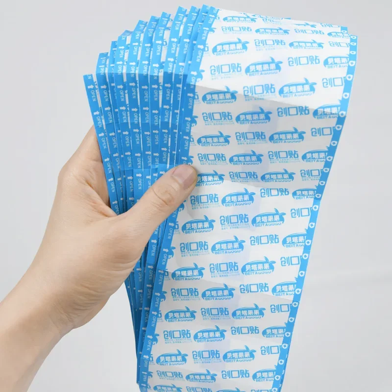 120 pçs/lote transparente band aid tiras de ferida à prova dwaterproof água curvo remendos ataduras adesivas para crianças adultos