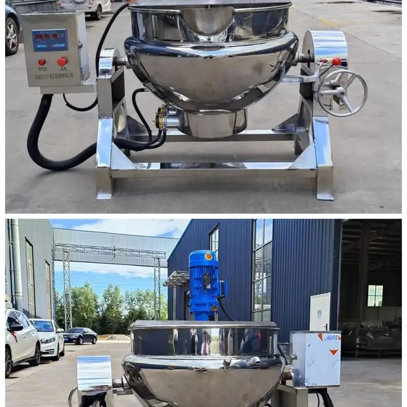 

Промышленный электрический миксер с подогревом для арахисовых конфет, сахара, вареный горшок, чайник с рубашкой для приготовления арахисовых конфет