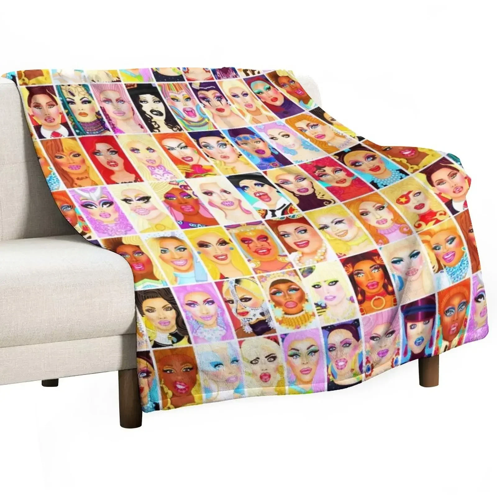 

DRAG QUEEN ROYALTY Throw Blanket Winter beds For Sofa Thin Flannel Blankets