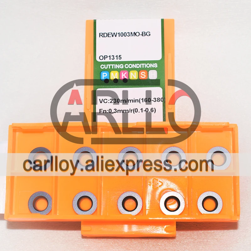 Imagem -02 - Cortador de Anel Redondo Ferramenta de Corte de Carboneto Pontas de Fresagem Op1215 Op1315 r5 Rdew1003 Rdew1003mo-bg