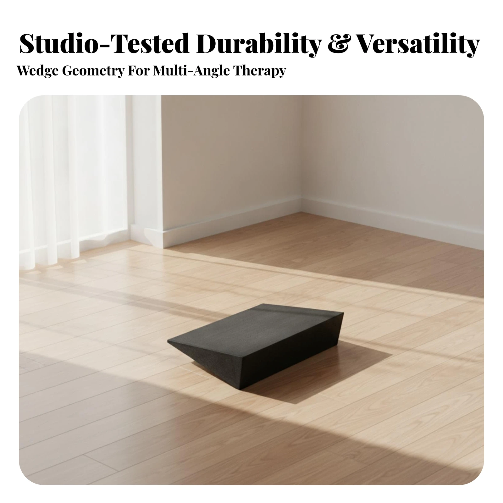 Foam Slant Board Portable Squat Wedge Yoga Block with Slant Slanted Squat Wedge Block Sturdy for Athletes, Home Gym