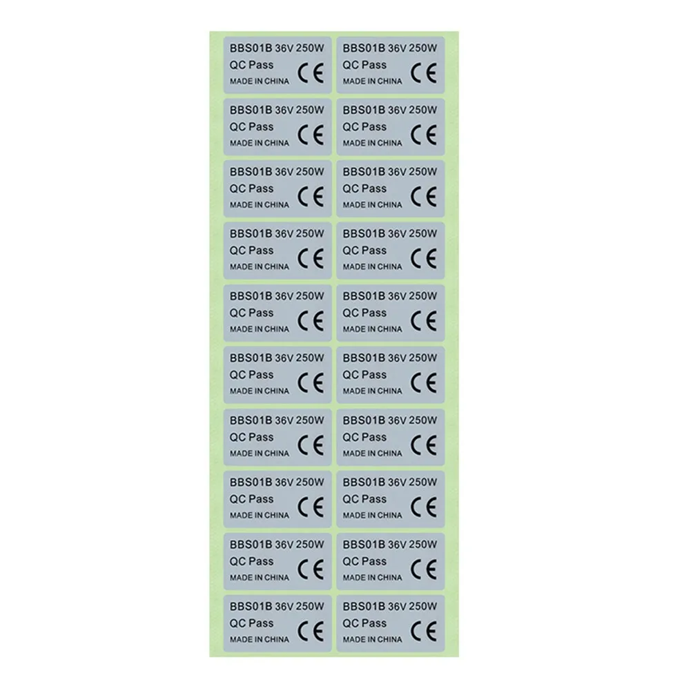 BAFANG Mitte Antrieb Motor Zubehör BBS01 BBS02 BBSHD 36V 250W 350W 500W 48V 750W 52V 1000W 6 stücke Bafang Motor Label Aufkleber