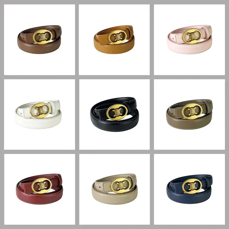 Light luxury high-end women's belt, high-quality gold buckle, stylish and simple style, with jeans, skirts, top women's belts.