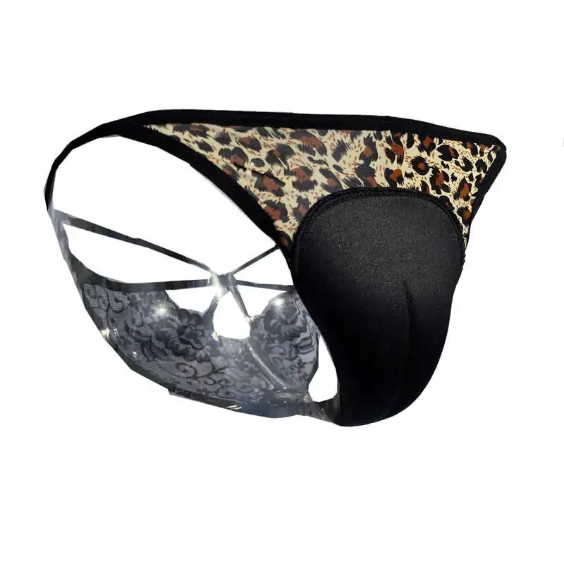 Leopard Print Camel Toe Control Panty Hiding Gaff Underwear Crossdresser Transgender Sissy Lace Panties Shemale Ladyboy Briefs