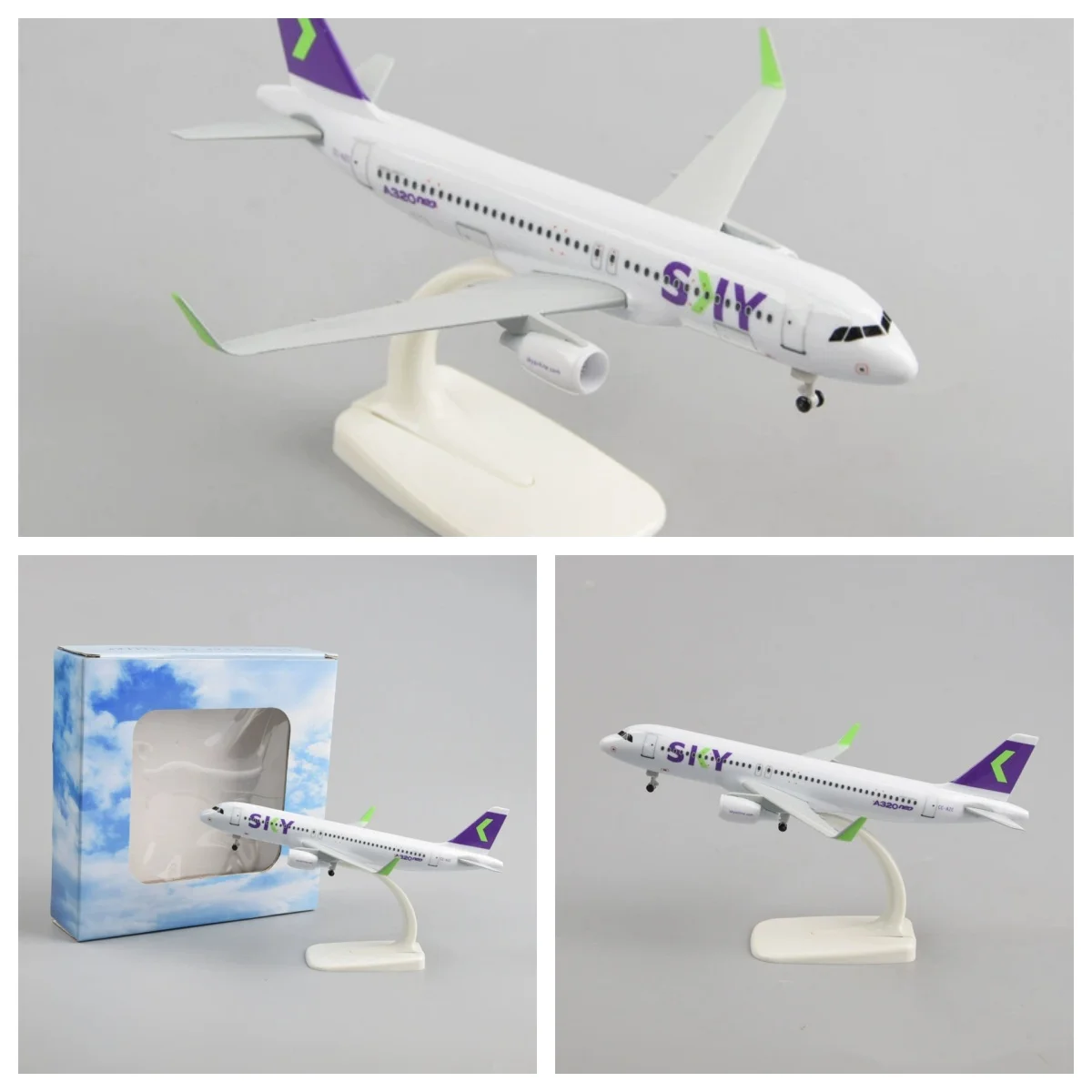 

20cm Scale Metal Aircraft Replica Chilean Sky Aircraft Model Toy Plane For Children A320 Airlines Airplane Diecast Model Aviatio