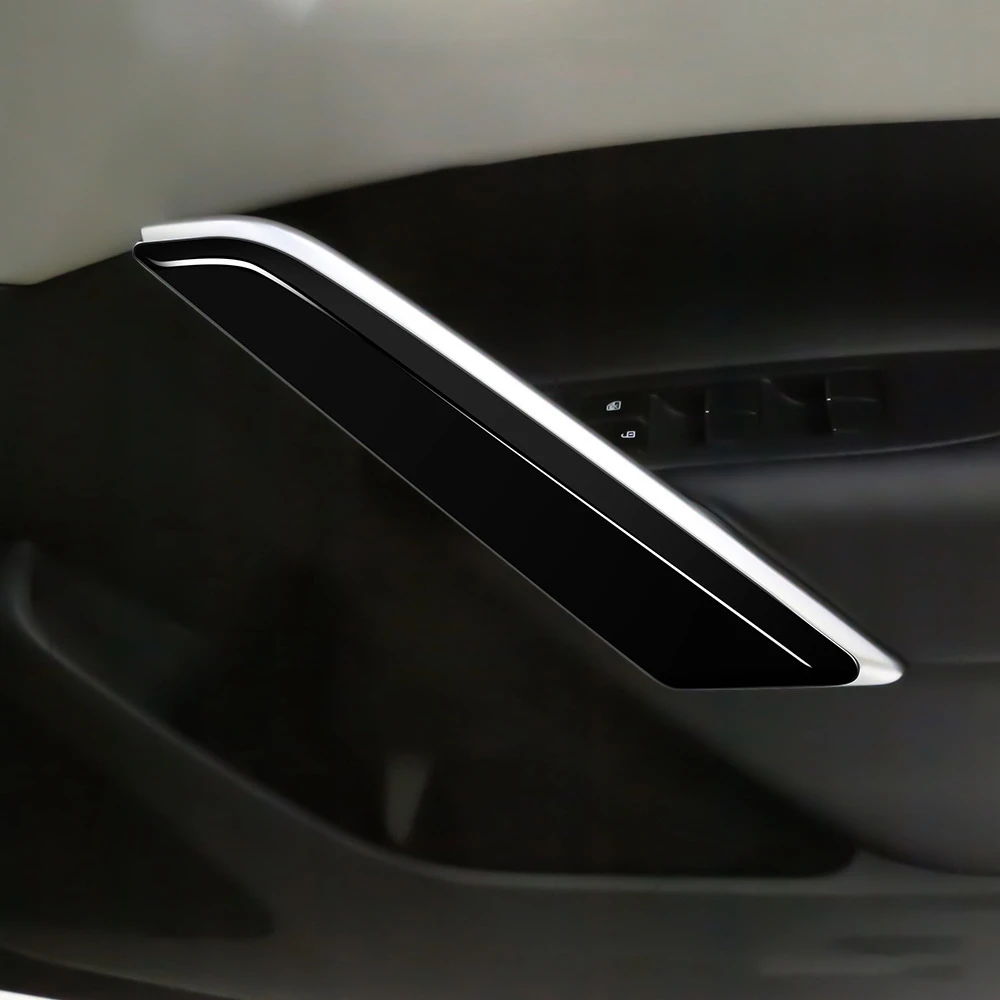 ABIB -2Pcs Car Inner Door Handle Trim Pull Grab Panel Handle Cover For Toyota Corolla Cross 2021 2022 RHD
