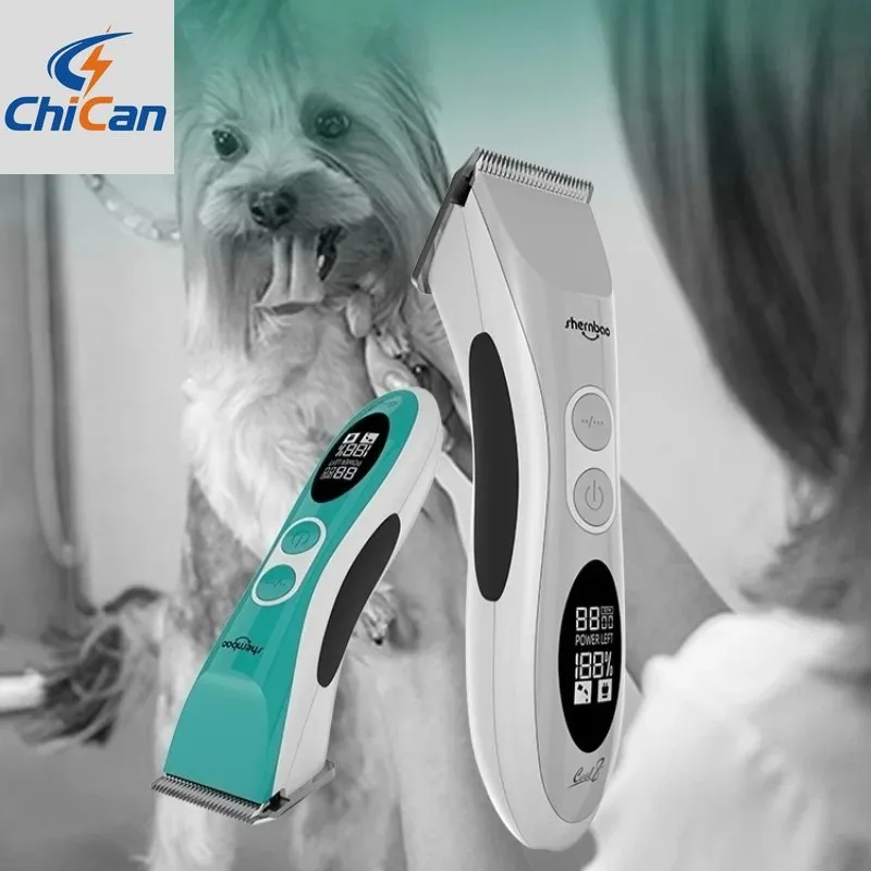 

【Hot】Shernbao Dog Hair Dryer Portable Dog Grooming Adjustable Speed Wireless Large Electric Hair Clipper Low Noise Puppy Hair Ca