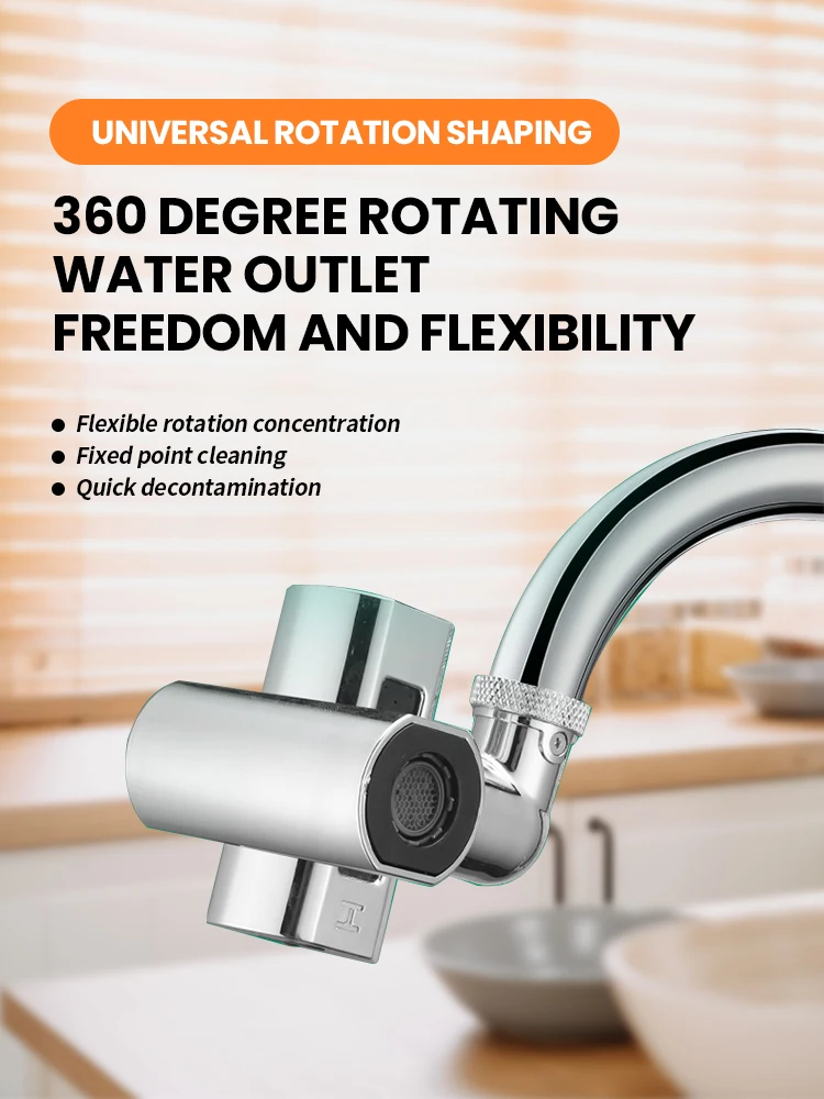 Small Flying Rain Faucet Kitchen Vegetable Washing Shower Faucet Four-speed Rotating Dishwashing Spout Faucet Waterfall Aerator