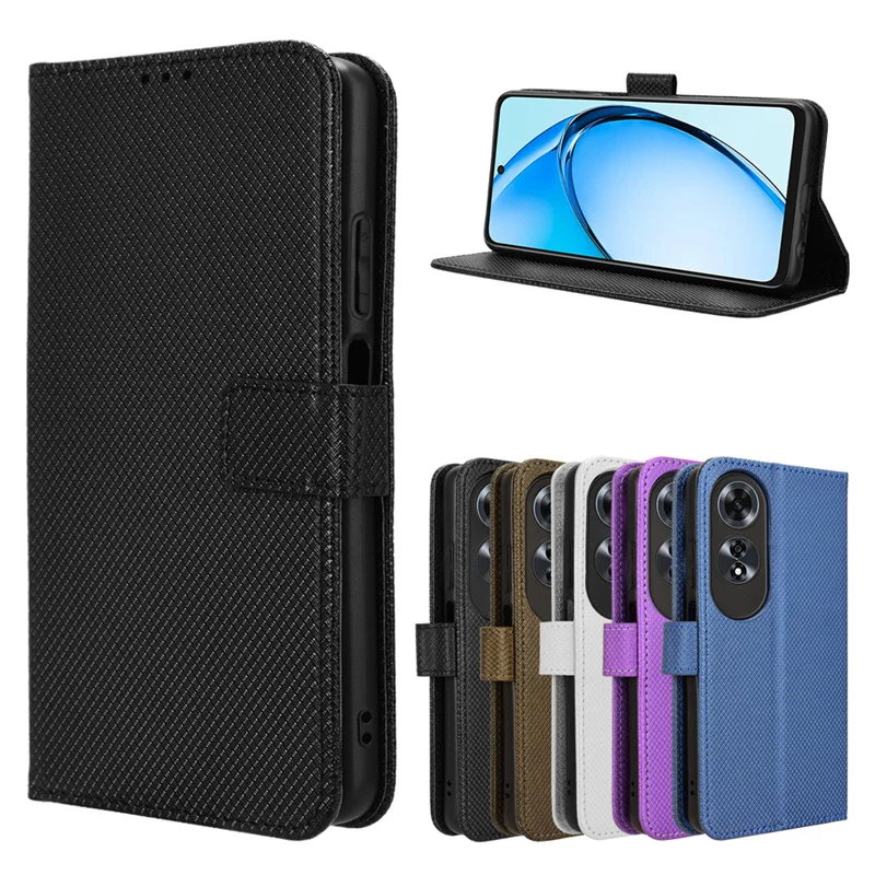 For OPPO A60 4G Wallet Magnetic Luxury Flip Leather lanyard Case Cover For OPPO A60 A 60 OPPOA60 4G CPH2631 Phone Bag