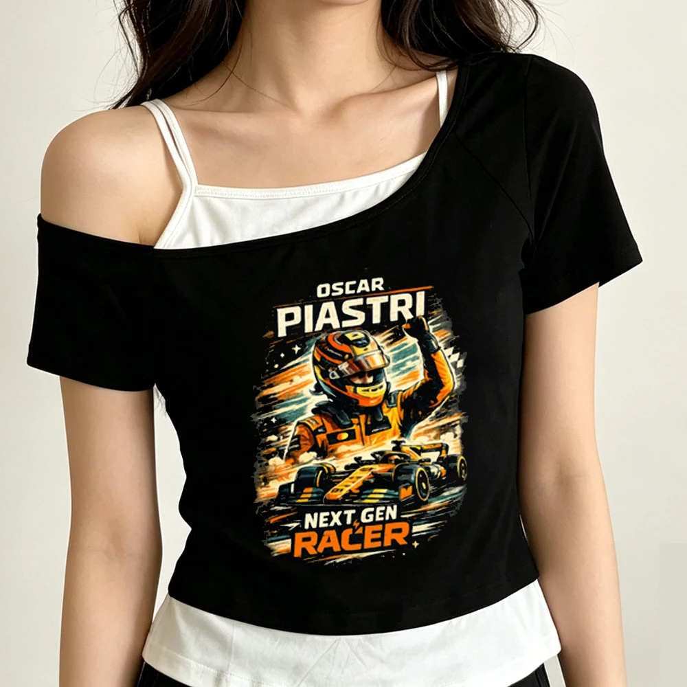 Oscar Piastri crop top shoujo scene  vintage manga anime dollette t-shirt meme clearance sales emo vintage japanese
