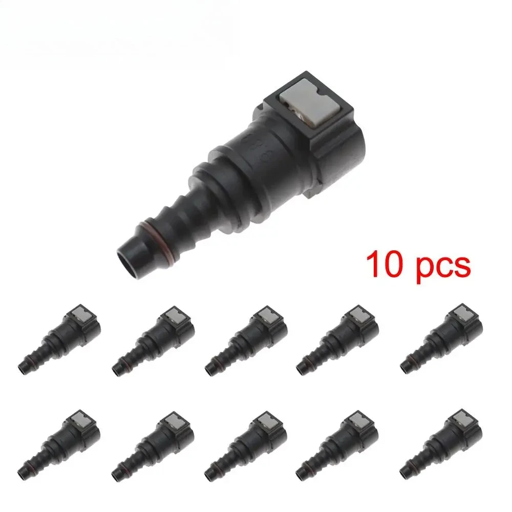 2/5/10 New ID8 9.89 Car Fuel Line Hose Coupler Nylon Quick Release Connect Connector Rubber Fuel Line Hose Coupler Car Tools