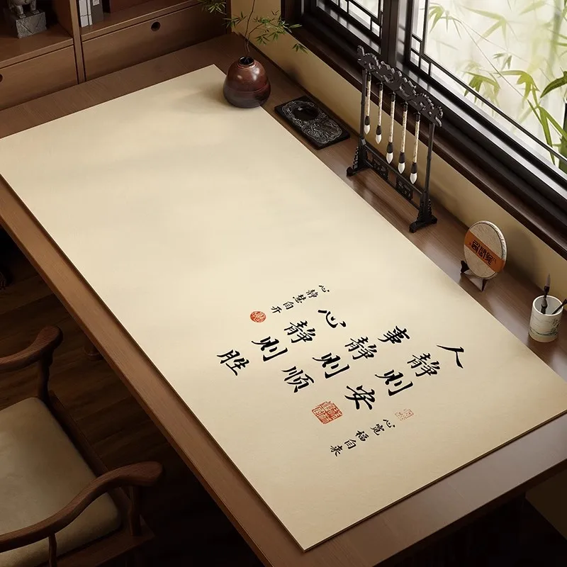Chinese Style Wool Felt Desk Mat - Calligraphy & Painting Writing Pad | Non-Slip Inkproof Table Cover for Brush Pen Art 40x60 cm