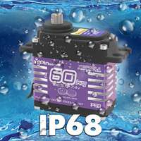 GX3260BLS 60KG 8.4V High Torque All Steel Helical Gear Digital Servo Brushless Motor 25T Metal Servo Arm for Robot Crawler Cars