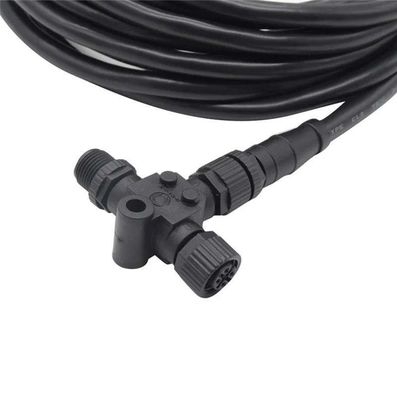 

Aviation Plug M Series Waterproof Connector M12 NMEA2000 Network Shielded Power Cord 4.5M Plastic Screen Connector