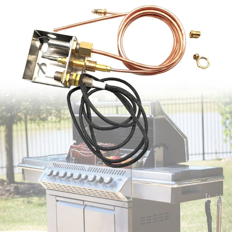 Versatile Pit Igniter Burners Assembly with Brass Screws Ensuring Safe Stable for Propane Dropshipping