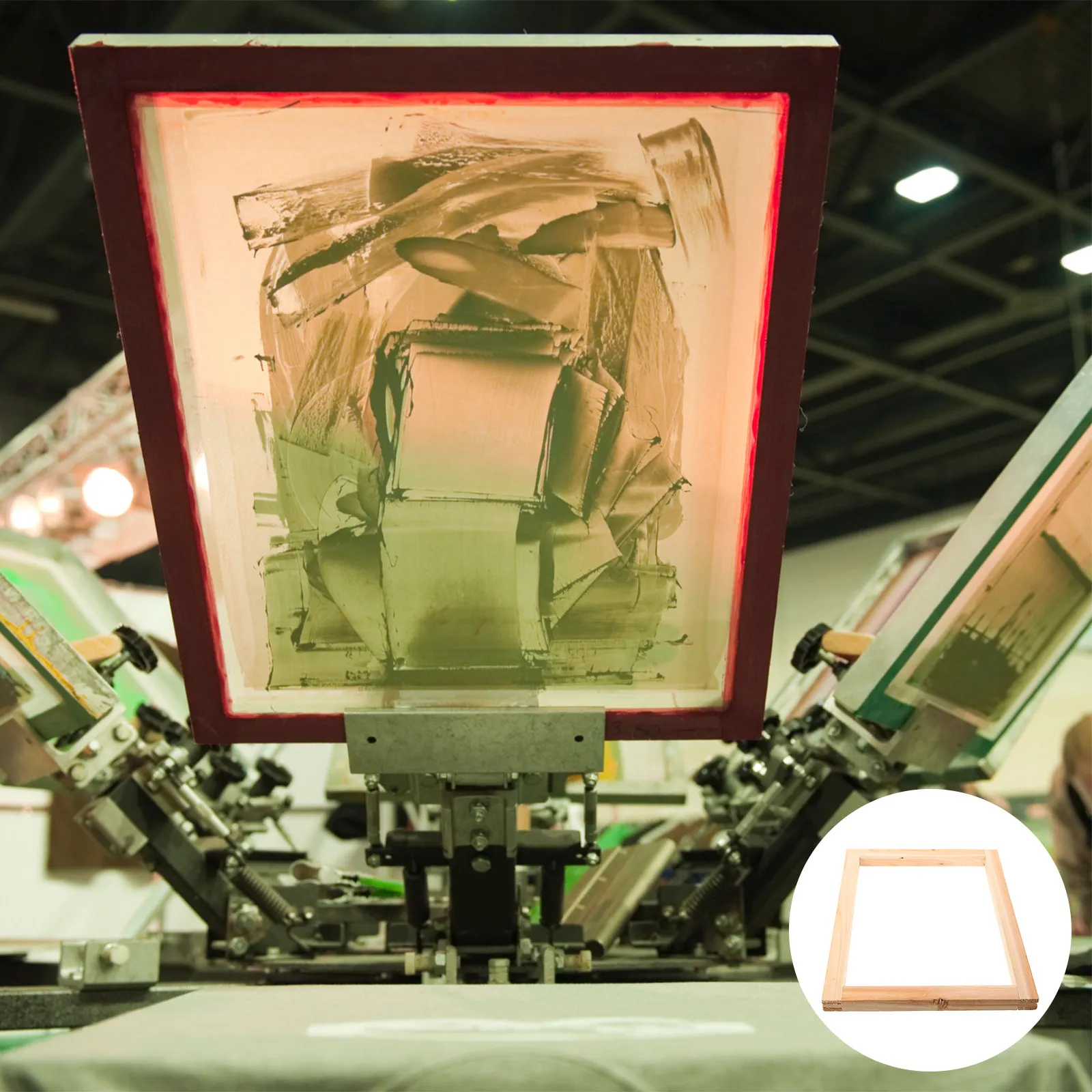 

Деревянная рамка для трафаретной печати, портативная, легкая, прочная, для самостоятельного изготовления, инструмент для печати на футболках, декора сумок, домашнего использования