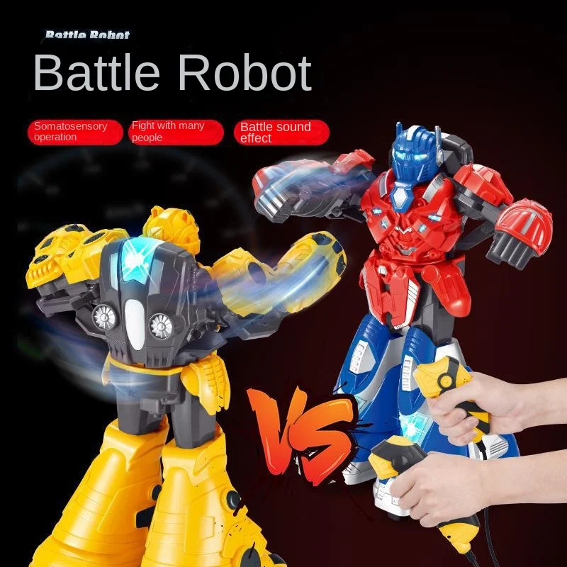 Parent-child Interactive Fighting Remote Control  Robot Fighting Duo Boys Toys Boxing  Robots Gifts