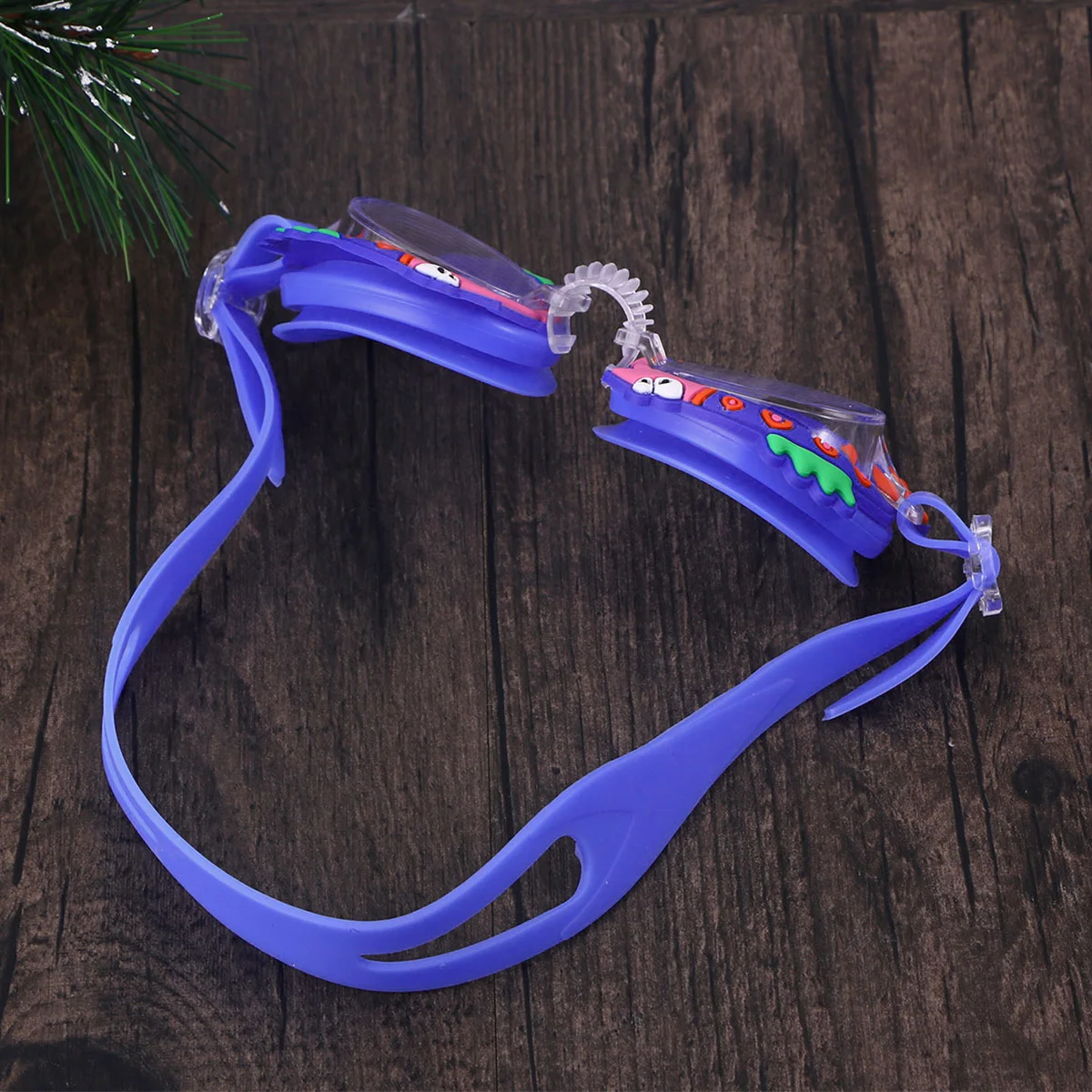 

Swim Goggles Blue Waterproof Anti-Fog Silicone Seal Adjustable Strap Swimming Glasses Pool Beach Accessories