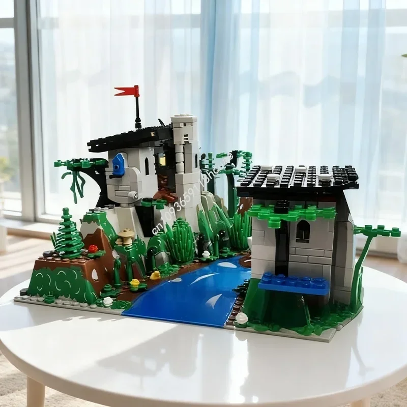 

538pcs MOC Forestmen Rope Escape Hideout Zipline Model Building Blocks Toys DIY Christmas Gift Creative Idea Education Kids