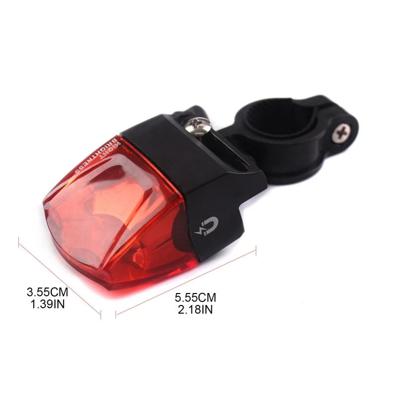 Bicycle Taillight,Magnetic Induction Power Generation,Bike Helmet Safety LED Light,IPX4 Waterproof