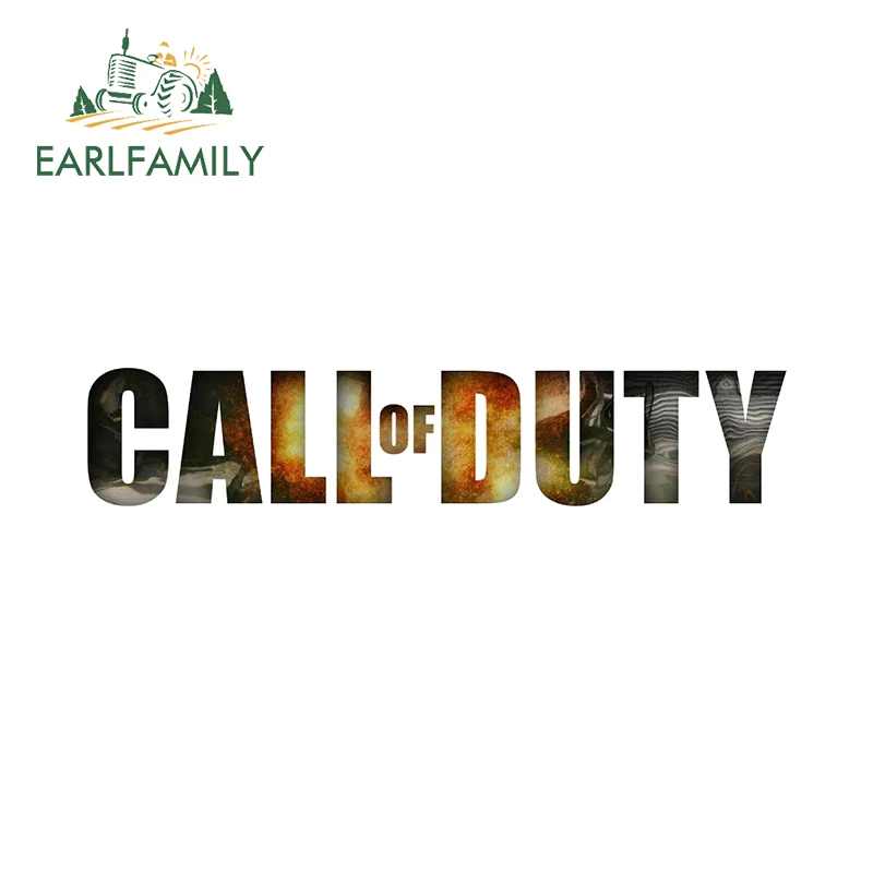 EARLFAMILY 13cm for Call of Duty Different Series FPS Game Logo Car Stickers Waterproof Cartoon Decals Vinyl Car Wrap Creative