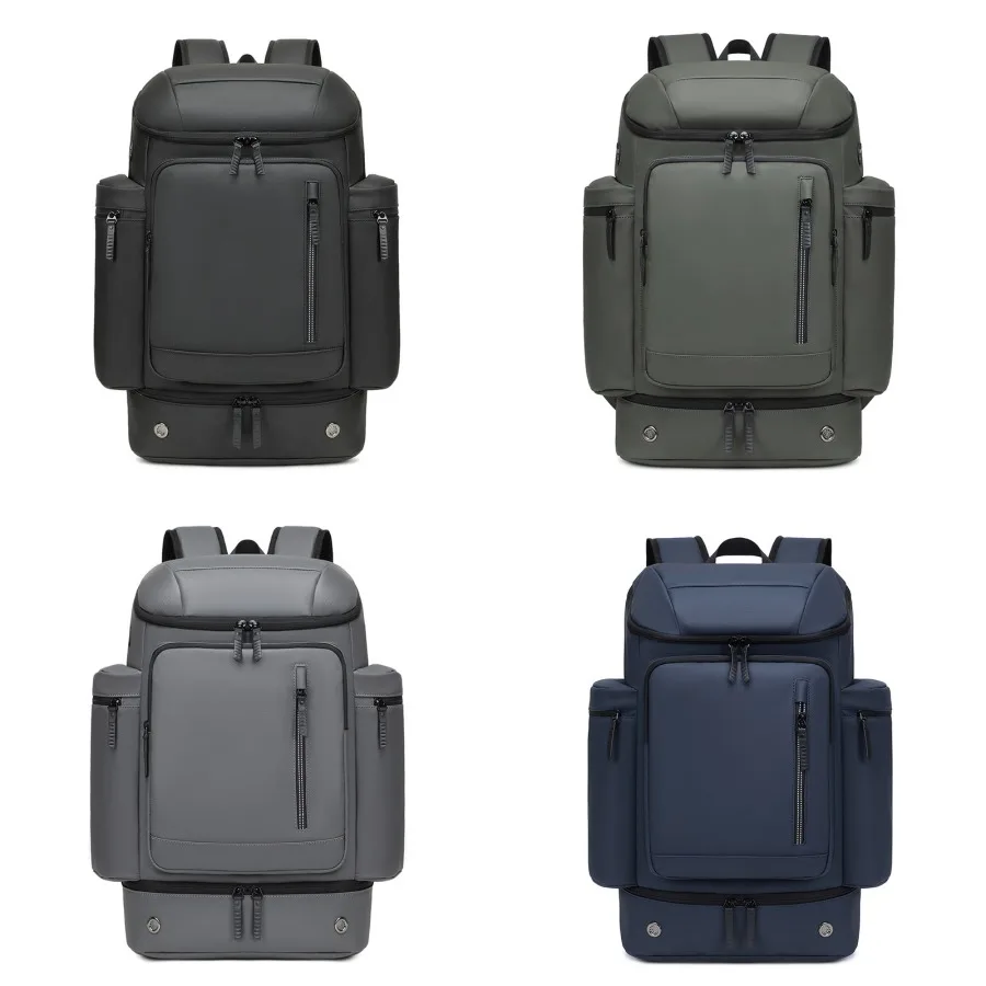 【New style】Business backpack Men's multi-function backpack Large capacity travel schoolbag Dry and wet separation 'Computer wat