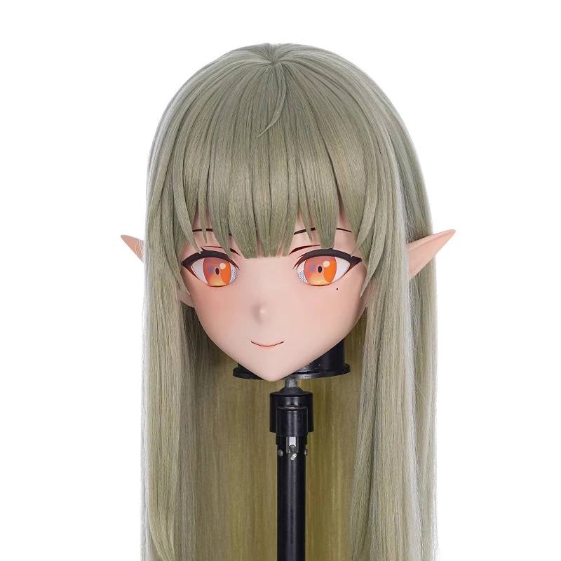 Handgemaakte aanpassen volledige hoofdband slot hars pop stripfiguur BJD masker cosplay Kigurumi masker Japanse anime Kigurumi maskers
