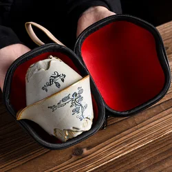 Japanese-style Travel Tea Set Ivy Flower Ceramic Portable Teaware Sets With Carring Cases Teapot Home Outdoor Quick Cup Teawares