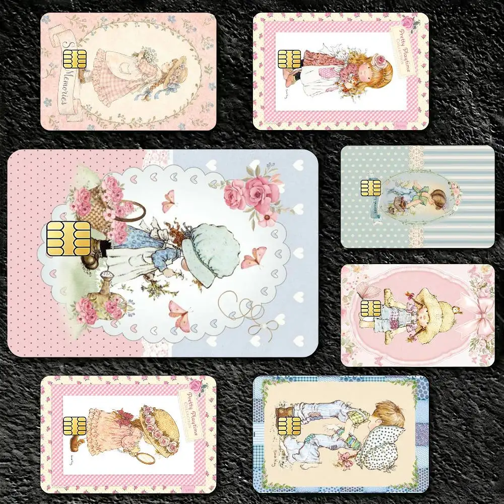 Sarah Kay vintage girl Credit Card Skin Stickers For VISA Bank Bus Metro Access Card Protective Film Cover Sticker