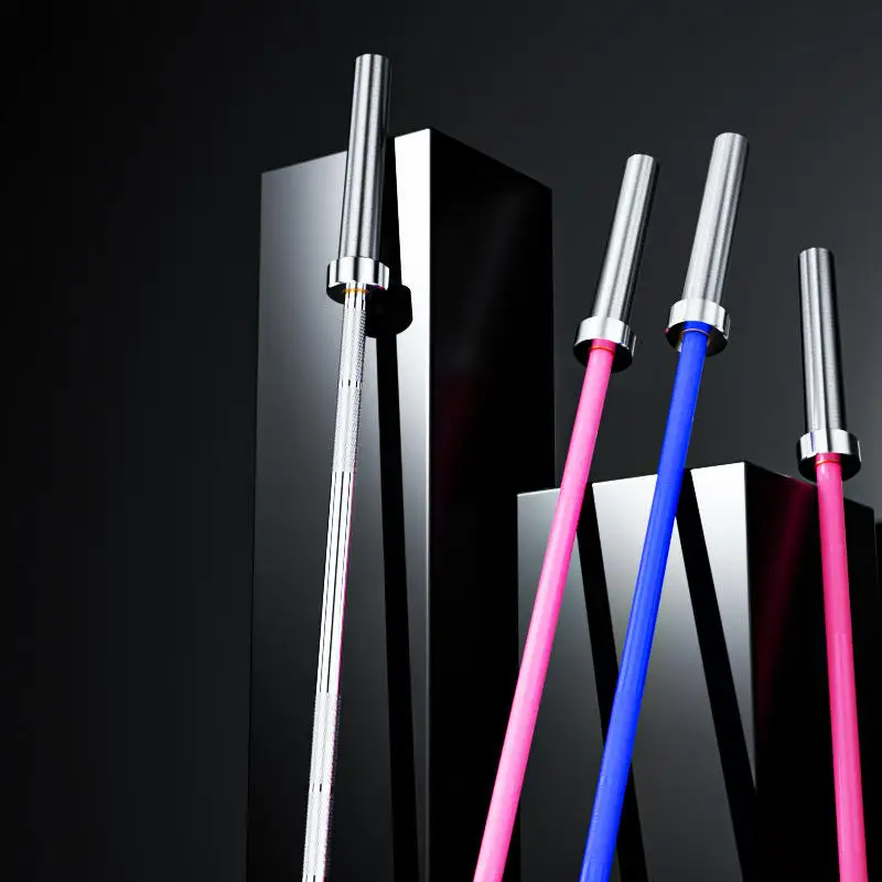 الصلب الحديد بار للرجال والنساء 1.5 متر/1.8 متر/2.2 متر الصالة الرياضية اللياقة البدنية المنافسة مقاعد البدلاء الصحافة 20 كجم رفع الأثقال بار