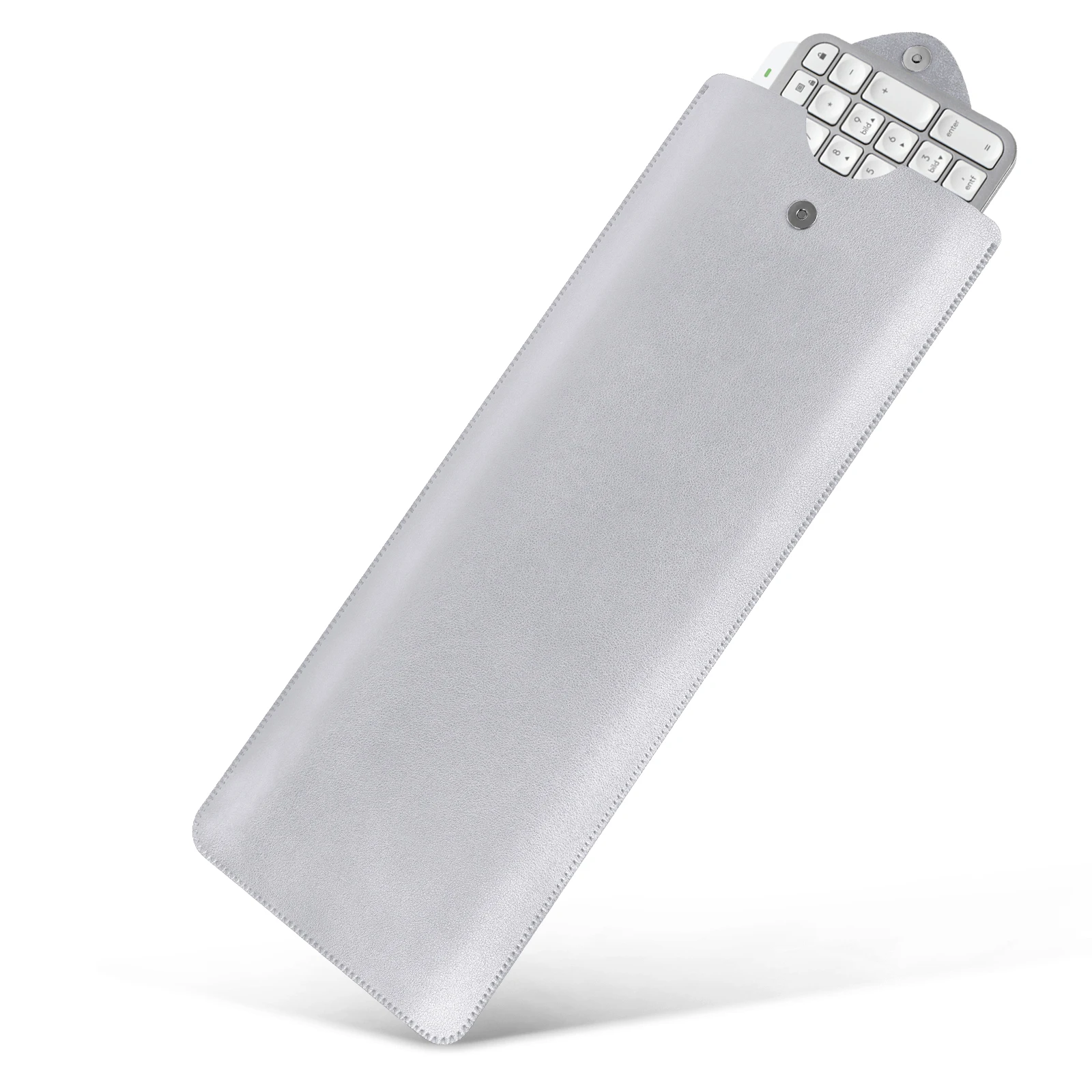 GEEKRIA Slim Keyboard Sleeve Case Compatible with Magic Keyboard with Numeric Keypad, Logitech MX Keys S/MK955(Light Gray)
