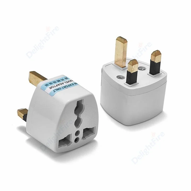 Adaptor colokan US Ke UK Adaptor Travel Universal gaya Eropa ke Inggris steker 3pin konverter Outlet Adaptor daya tipe G