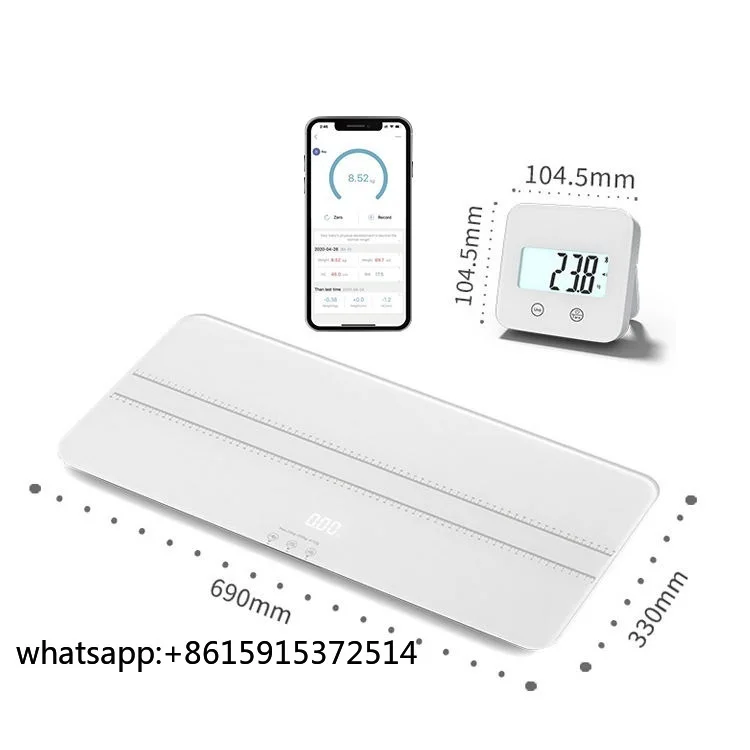 

TLCRETE Platform Weight Scale Digital Capacity 100kg Intelligent Pull Out Digital Double Display Animal Pet Weight Scale for Lar