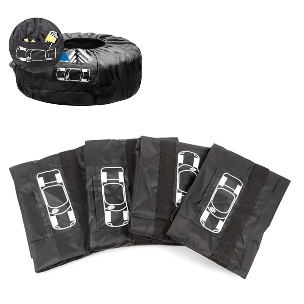 

Waterproof Car Spare Tire Cover Universal Oxford Cloth Dust-proof Sunscreen Tires Storage Bags Auto Wheel Dust-proof Protector