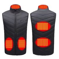 Middle-aged Women Electric USB Men V-neck Tanks Smart Coat Heated Vest Jacket Clothing