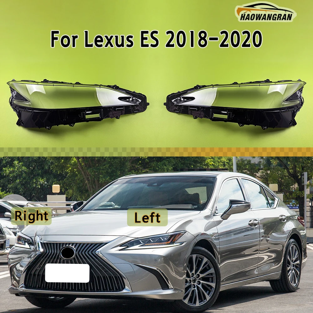 

For Lexus ES ES200 ES260 ES300 ES350 2018 2019 2020 Headlamp Cover Headlight Shell Lens Plexiglass Replace Original Lampshade