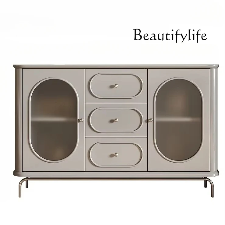 

Chinese Ancient Style Sideboard Cabinet Home Wall Integrated Small Apartment Tea Cabinet Entrance Foyer Entrance Cabinet