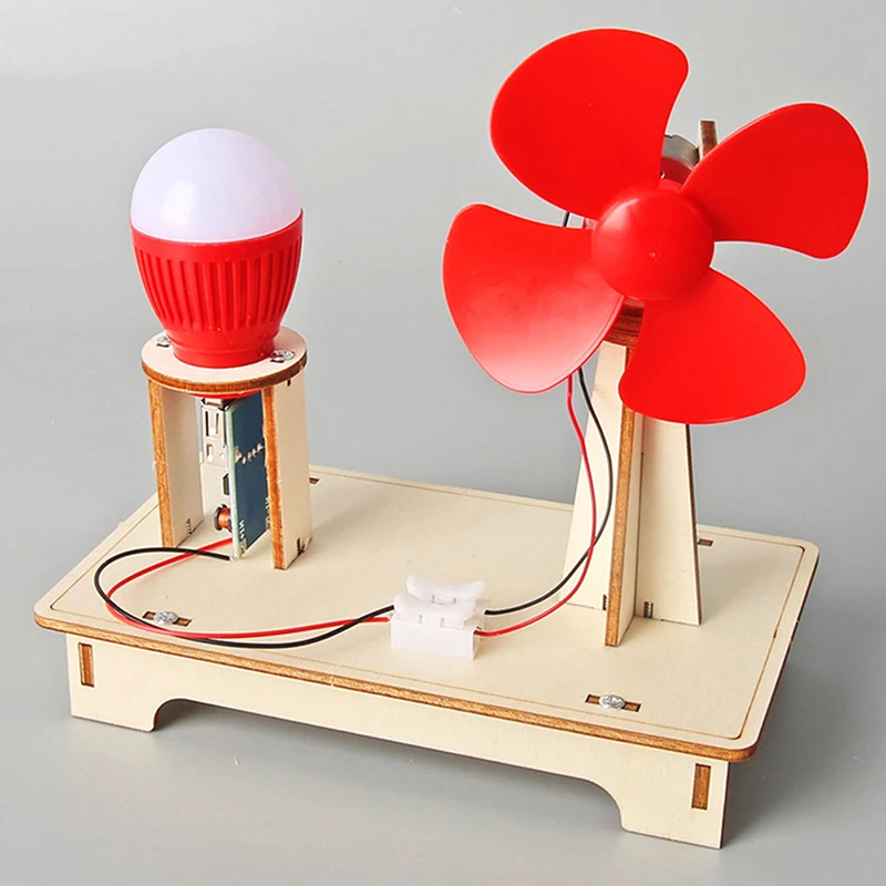 1Set Wind Turbine DIY Scientific Creativity Handicraft Students Educational Science Experiment Teaching Materials