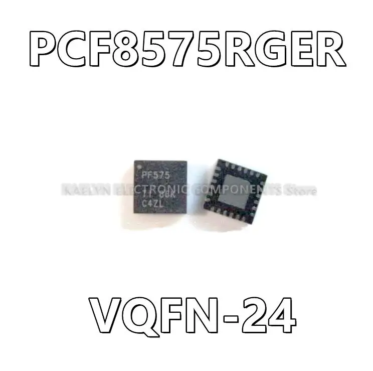 10Pcs/lot PCF8575RGER PF575 PCF8575 I/O Expander 16 I²C, SMBus 400 kHz 24-VQFN (4x4)