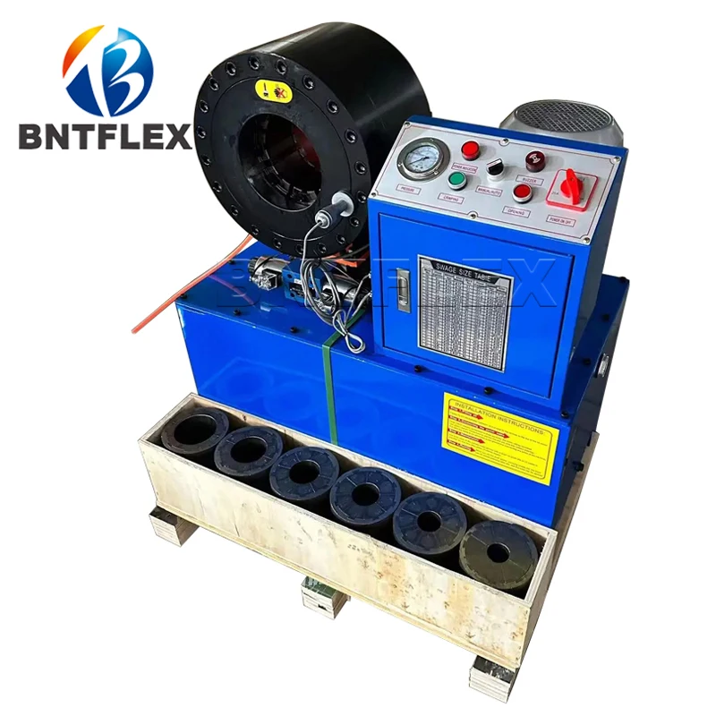 75mm Pressed Hydraulic Hose Crimping Machine with 12 Sets of Dies Rubber Product Making Machinery