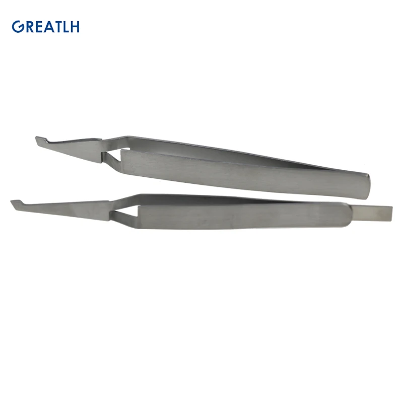 Dental Bracket Tweezers Holder Serrated Tweezers Pliers Teeth Care Tools Stainless Steel Dental Materials