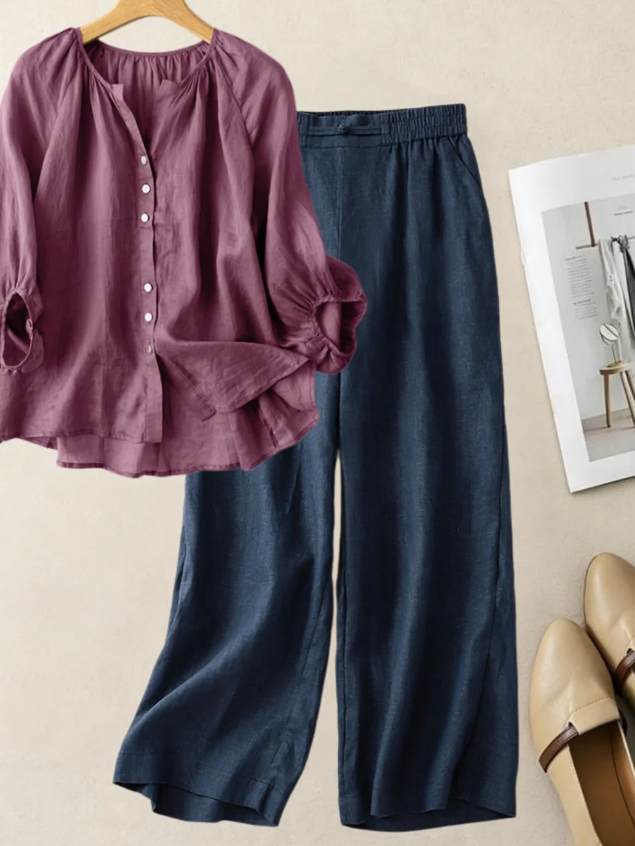 Elegancki lniano-bawełniany ko – Linen Pant Wide recenzja i cena