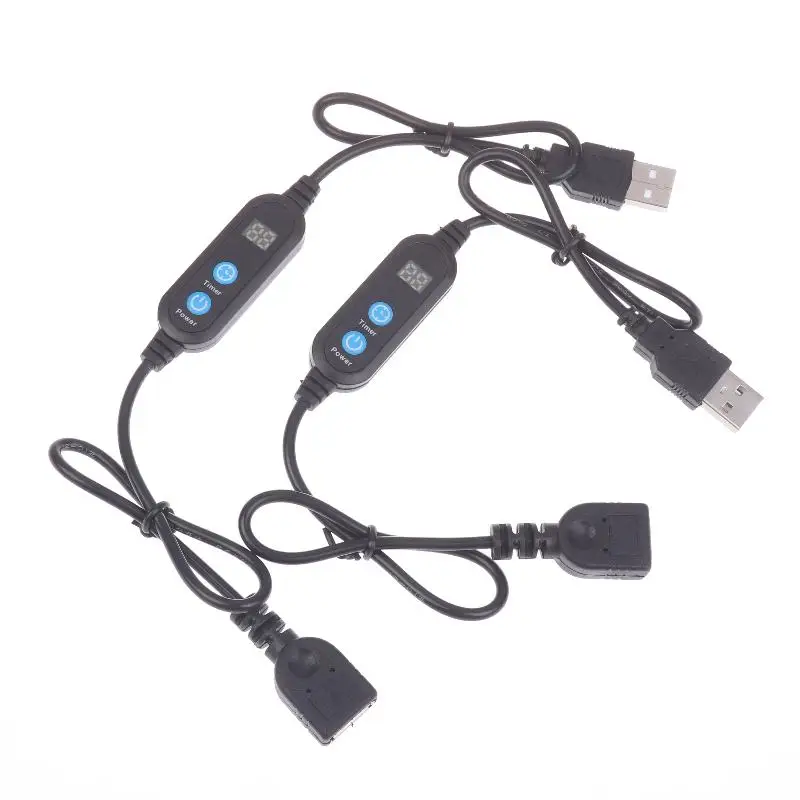 New USB Countdown Timer Cord Digital Timer Switch Cable Auto Cutoff Connector Controller Timer Switches For LED Strip Fan Motors