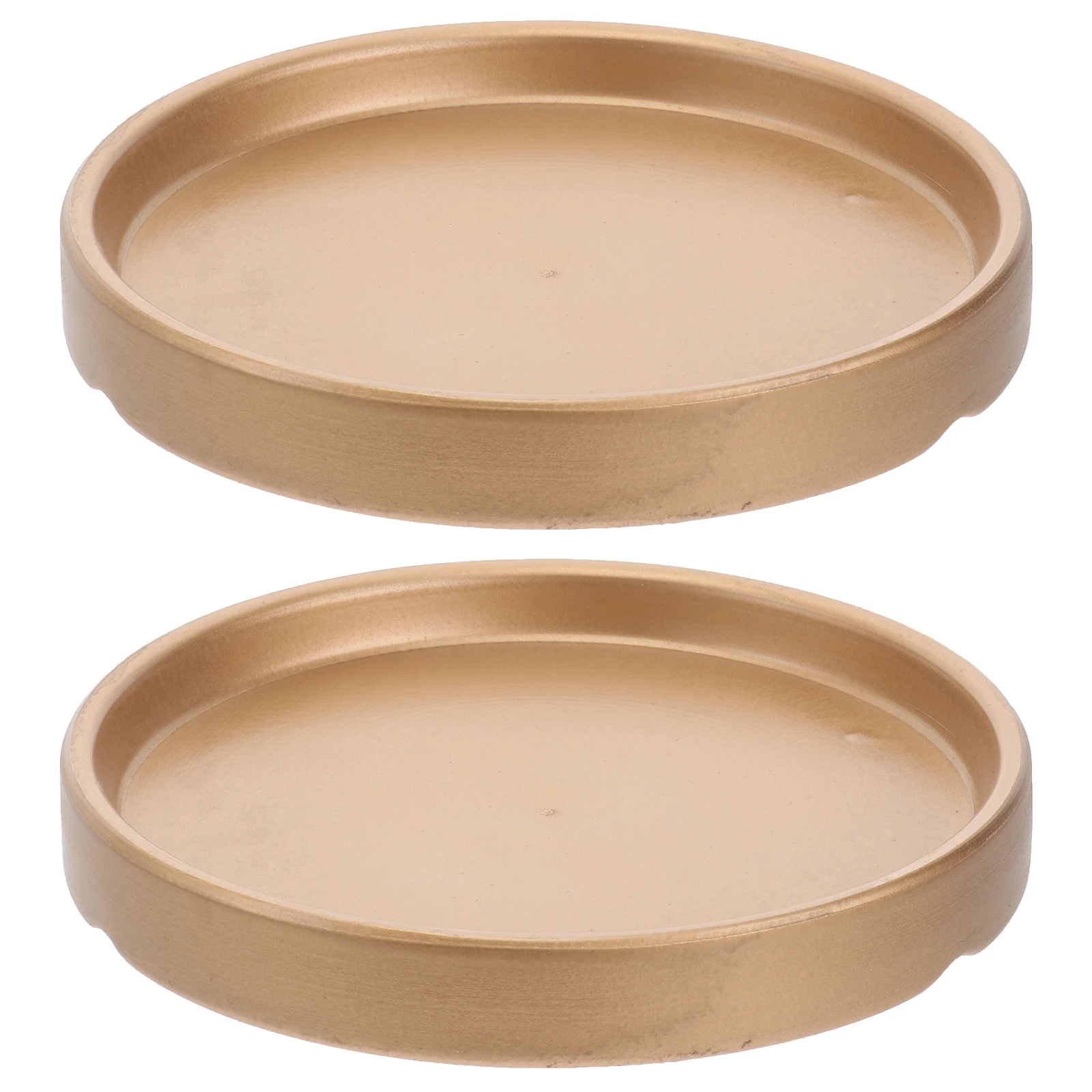 

2 шт. 11,5x11,5x1,5 см поднос для цветочного горшка элегантная идея подарка водонепроницаемый нескользящий для домашнего декора золотой поднос для цветочных горшков