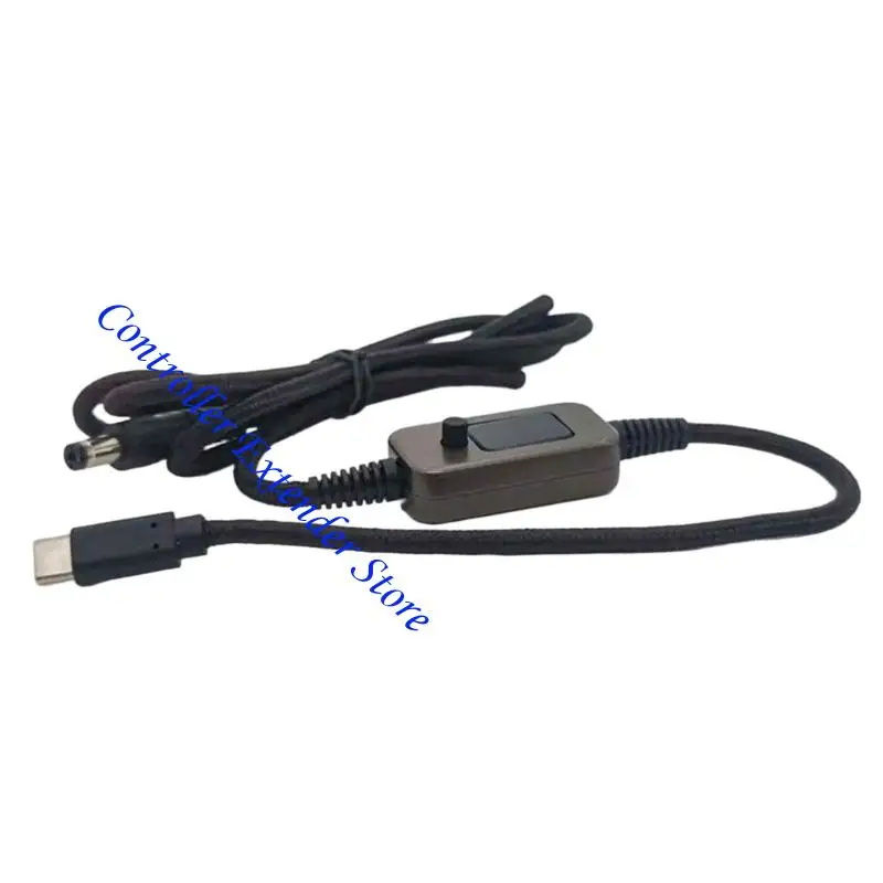 N84B النوع C إلى 5.5x2.5mm كبل شحن 5V T 20V فولتية قابلة للتعديل 100W الإخراج